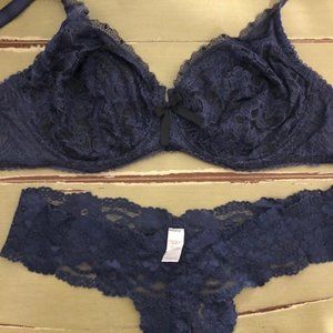 Victoria's Secret Full Coverage Lace Bra & Thong